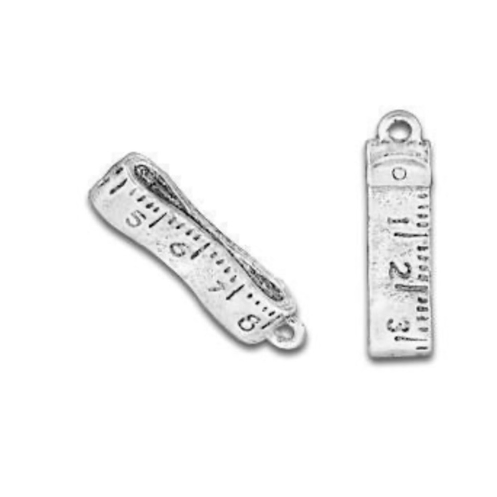 Quilting Sewing Pewter Charms - Tape Measure